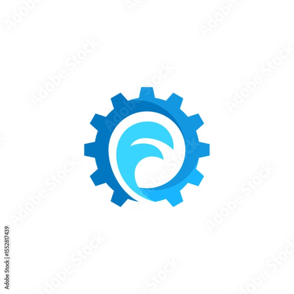Obraz Dynamic Gear Company Tech Solution Logo