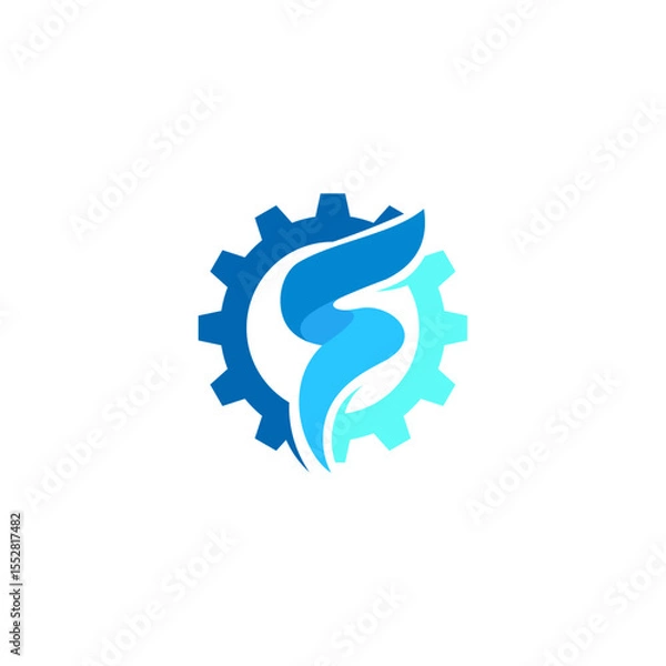 Obraz Dynamic Gear Company Tech Solution Logo