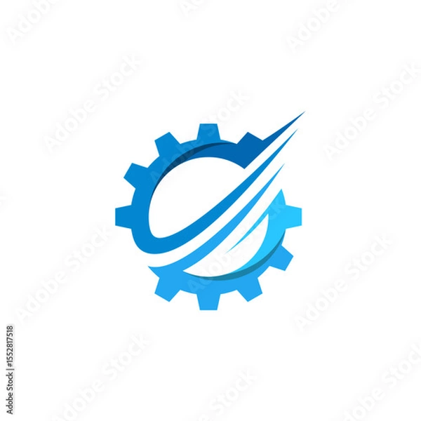 Obraz Dynamic Gear Company Tech Solution Logo