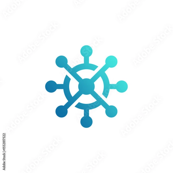 Obraz Dynamic Gear Company Tech Solution Logo