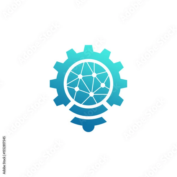 Obraz Dynamic Gear Company Tech Solution Logo