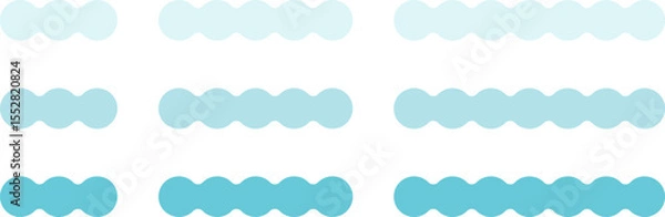 Fototapeta もこもこ・ぽこぽこのあしらいフレームセット