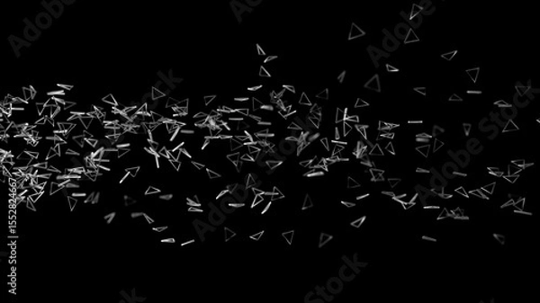 Obraz flying stream of particles
