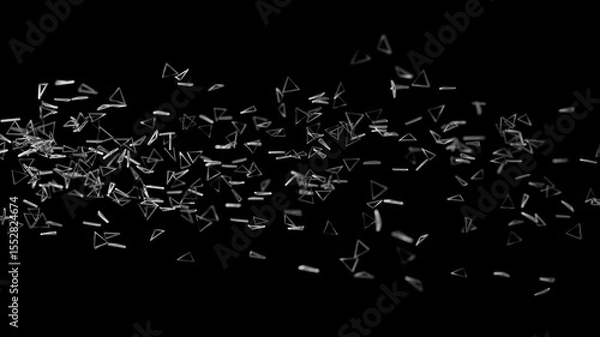 Obraz flying stream of particles
