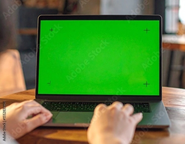 Obraz Laptop and IT device empty screen for text or graphic 