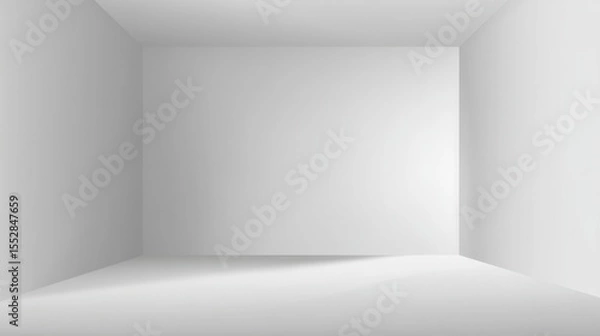 Obraz Empty room with corner and light for product showcase, mockup, and presentation use cases
