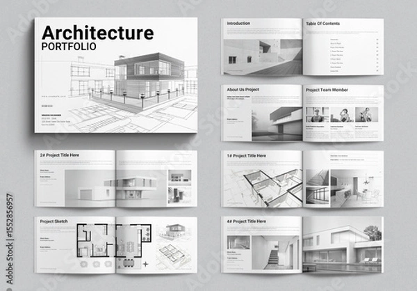 Obraz Architecture Portfolio Brochure Design Landscape