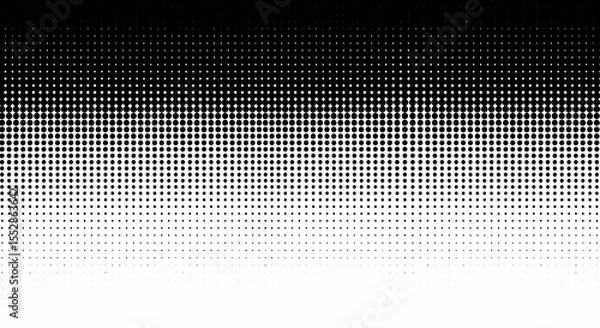 Fototapeta Abstract Black and White Halftone Gradient Texture Background