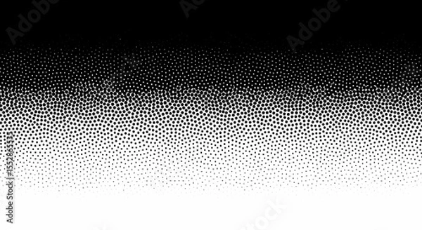 Fototapeta Black and White Halftone Gradient Texture High-Resolution EPS Vector Graphic
