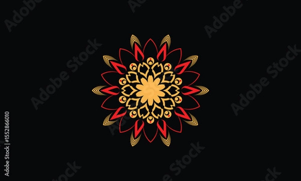 Obraz Vector luxury mandala pattern  with fully editable high quality 