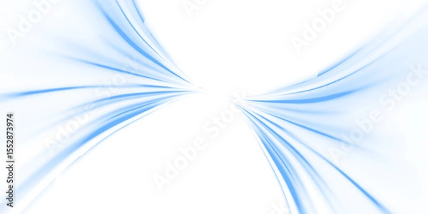 Fototapeta Line glow beam PNG streak blue effect with bright trail ray and PNG blur. Colorful abstract splash night background, fast line flash motion in city light and dynamic modern line design.