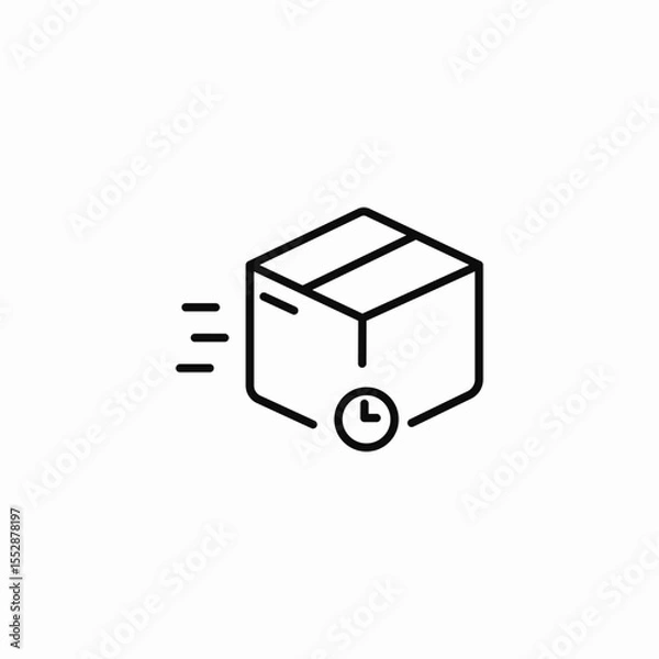 Fototapeta express delivery icon sign vector