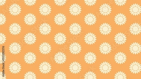 Fototapeta Sunflower Vector pattern design colorful