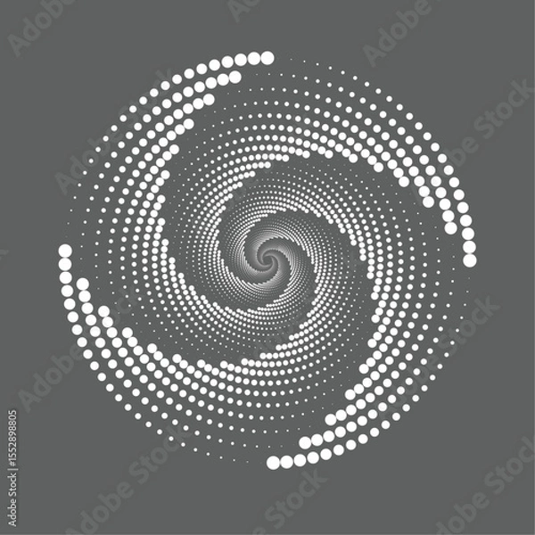 Fototapeta abstract spiral background . spiral halftone texture pattern background 