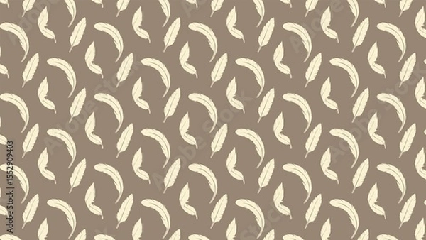 Obraz Vector seamless feathers pattern multicolored design