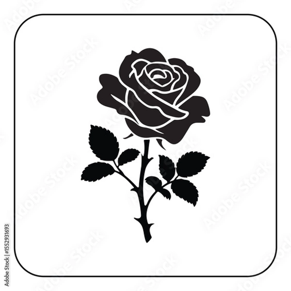 Obraz Digital rose art high resolution flower illustration