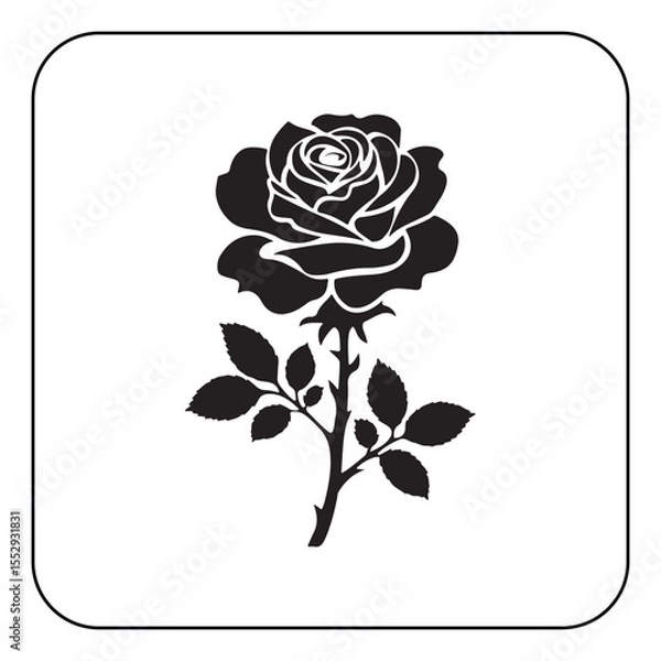 Obraz Digital rose art high resolution flower illustration