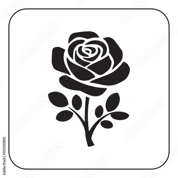Obraz Digital rose art high resolution flower illustration
