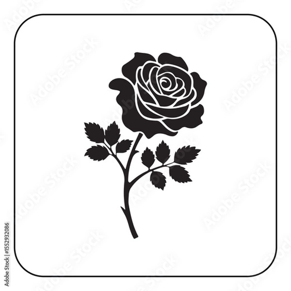 Obraz Digital rose art high resolution flower illustration