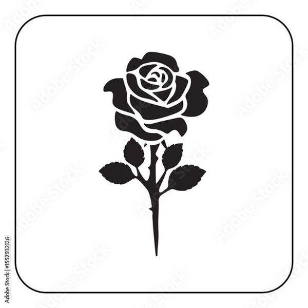 Obraz Digital rose art high resolution flower illustration