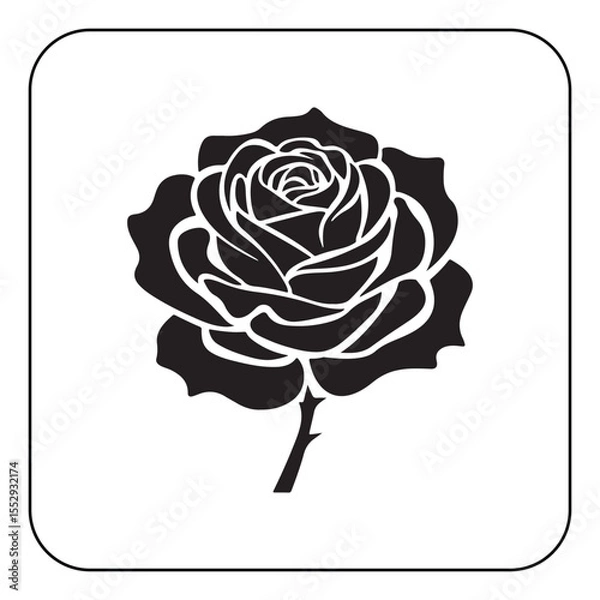 Obraz Digital rose art high resolution flower illustration