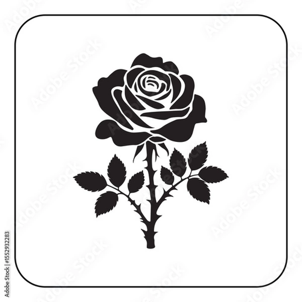Obraz Digital rose art high resolution flower illustration