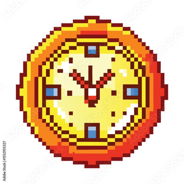 Fototapeta Pixel clock