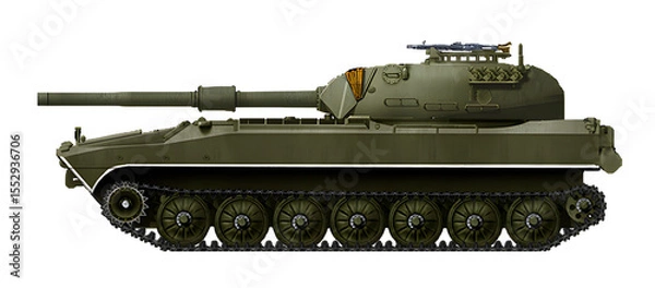 Fototapeta BTD-1-105 (The concept of a tank destroyer on a tracked base from the 2S1 self-propelled gun, with a 105mm gun)