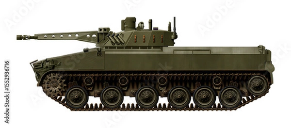 Fototapeta BTD-2 IFV (Concept of a new infantry fighting vehicle for the Romanian army, using a new combat module and a 35mm cannon)