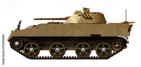 Fototapeta Gebel HIFV (Ethiopian Army heavy infantry fighting vehicle concept, with combat module and 30mm cannon)
