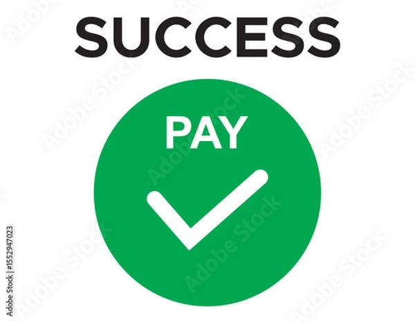 Fototapeta pay success vector design template design