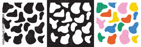 Fototapeta Memphis  seamless pattern. Multicolor abstract background with various shapes. Vector for websites, mobile interfaces, presentations, banner, visual branding etc. Vector illustration. 