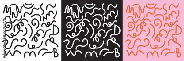 Fototapeta Memphis  seamless pattern. Multicolor abstract background with various shapes. Vector for websites, mobile interfaces, presentations, banner, visual branding etc. Vector illustration. 