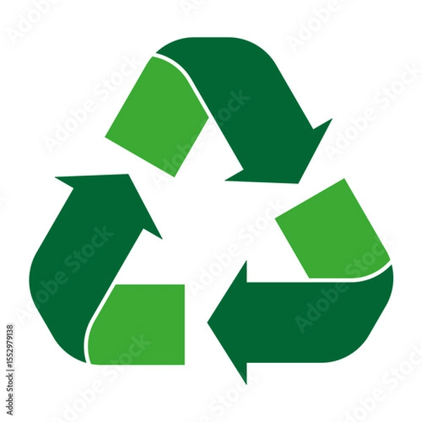 Obraz Recycle Symbol Icon – Vector Illustration