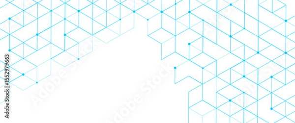 Obraz Vector abstract pattern with simple geometric figures and dots