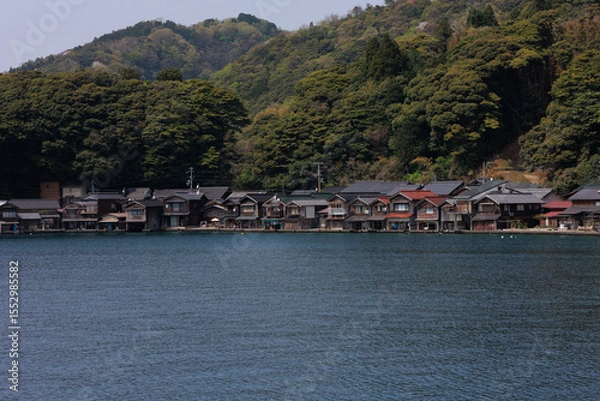 Obraz 京都府与謝郡伊根町の風景