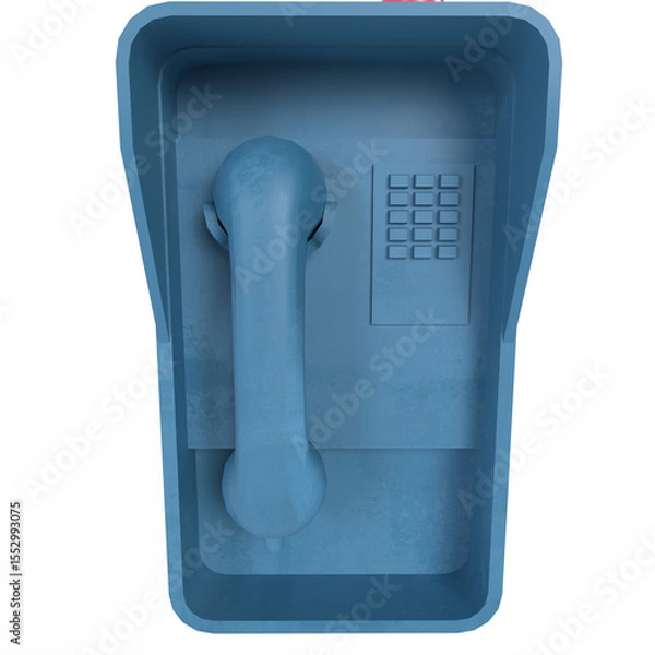 Obraz Payphone isolated on transparent