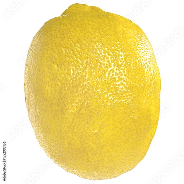Obraz Fresh lemon isolated on transparent