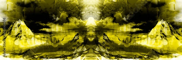 Fototapeta abstract fractal background, textile print pattern, new fashion print designs