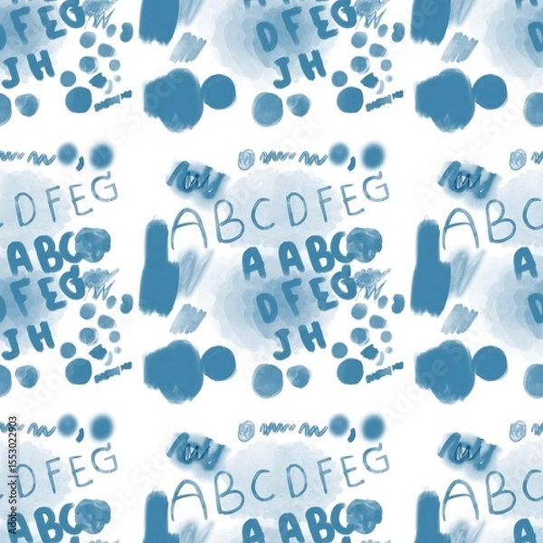 Obraz Creative Brush Letter Seamless Design