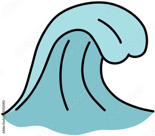 Obraz vector illustration of a wave