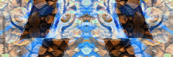 Fototapeta abstract fractal background, textile print pattern, new season fashion print designs, modern fashion designs