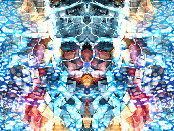 Fototapeta abstract fractal background, textile print pattern, new season fashion print designs, modern fashion designs