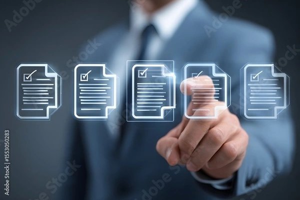 Obraz Digital Document Management and Workflow.