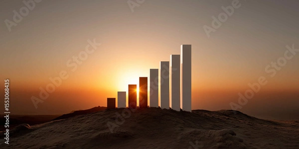 Fototapeta Business strategy for the metaverse building success in a digital landscape visual insights strategic environment