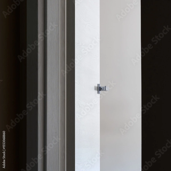 Obraz the front door is open into the room