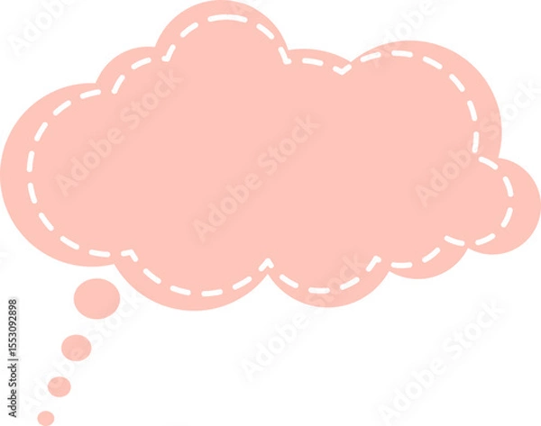 Fototapeta Thought Bubble Illustration