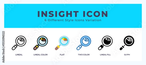 Fototapeta Insight vector icons designed. icon symbol set.