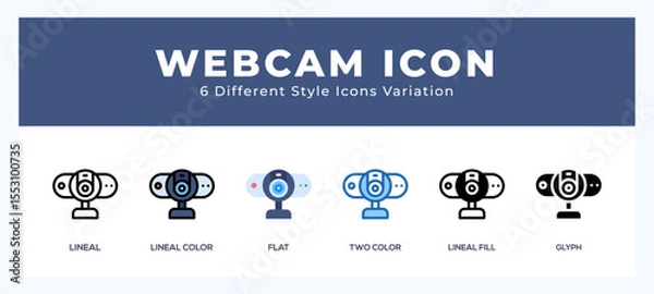 Fototapeta Webcam icon for web. mobile apps and ui.