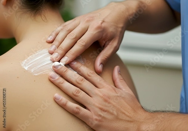 Fototapeta Protecting Your Skin A Guide to Proper Sunscreen Application and Sun Safety